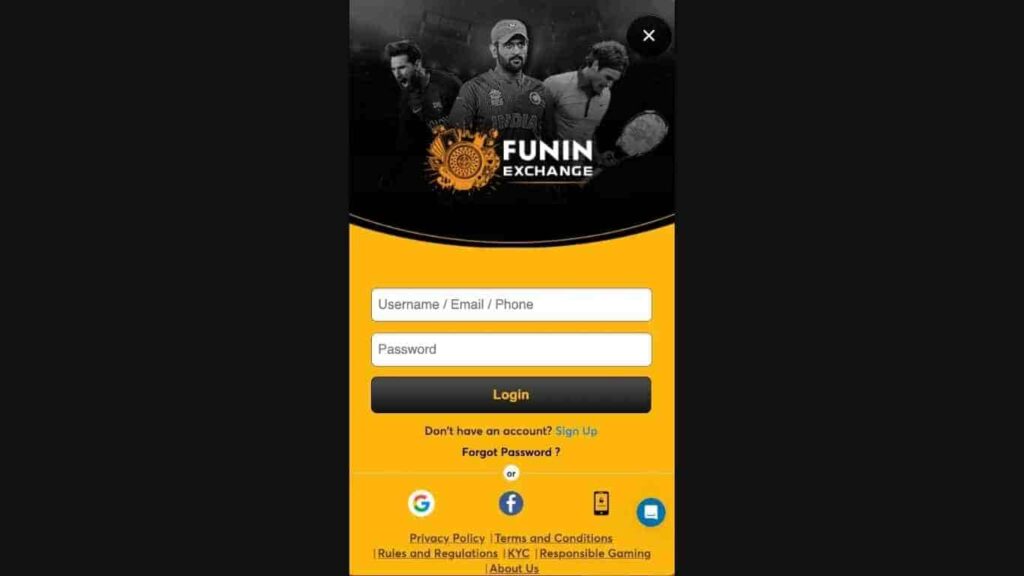 Funinexch login